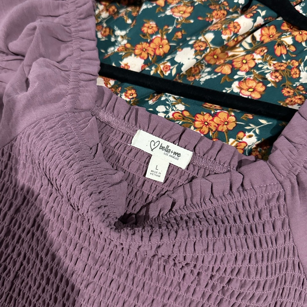 Bellamie Long Sleeve Plum Dress - Picture 4 of 9